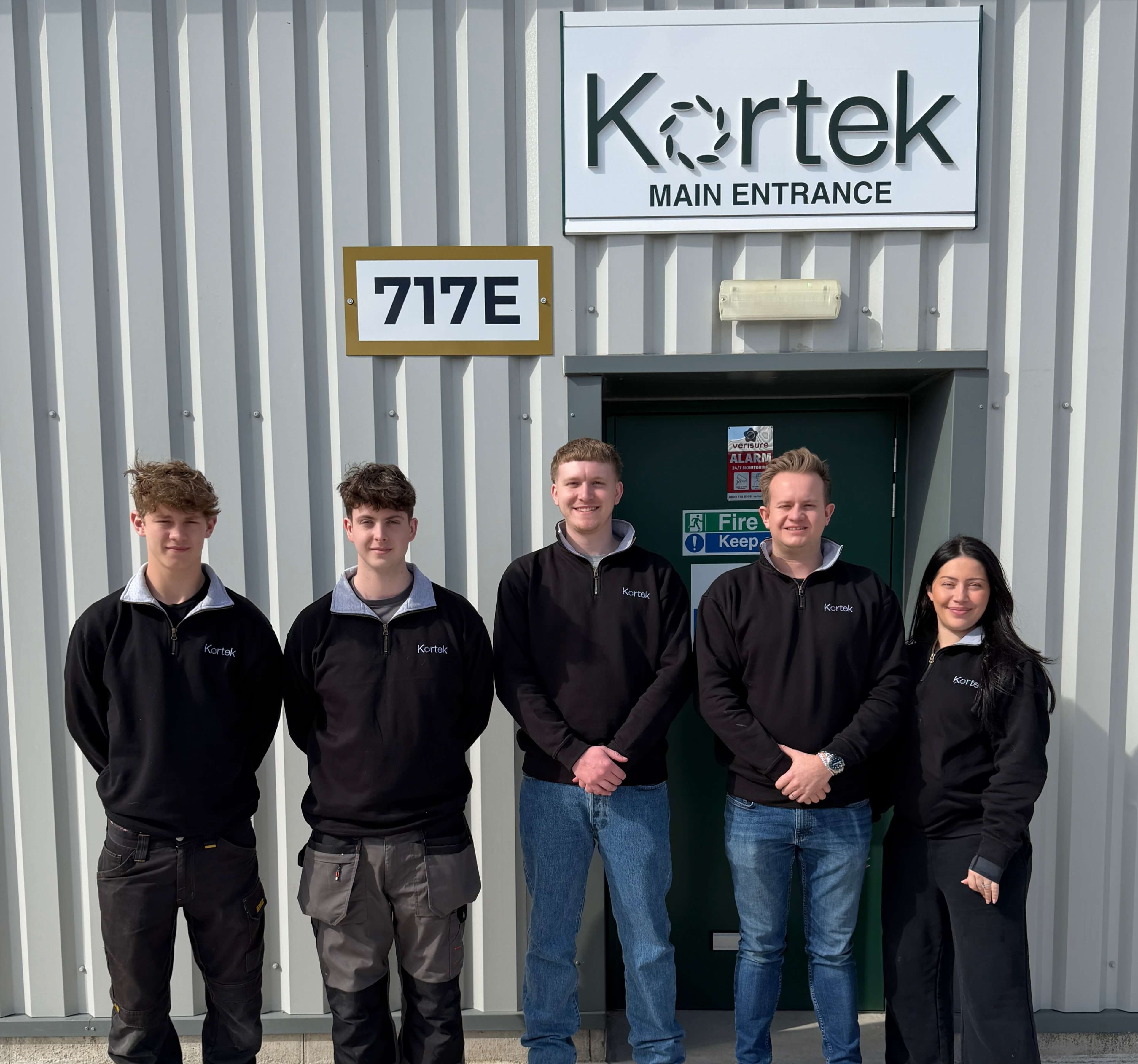 Photograph of the team at Kortek