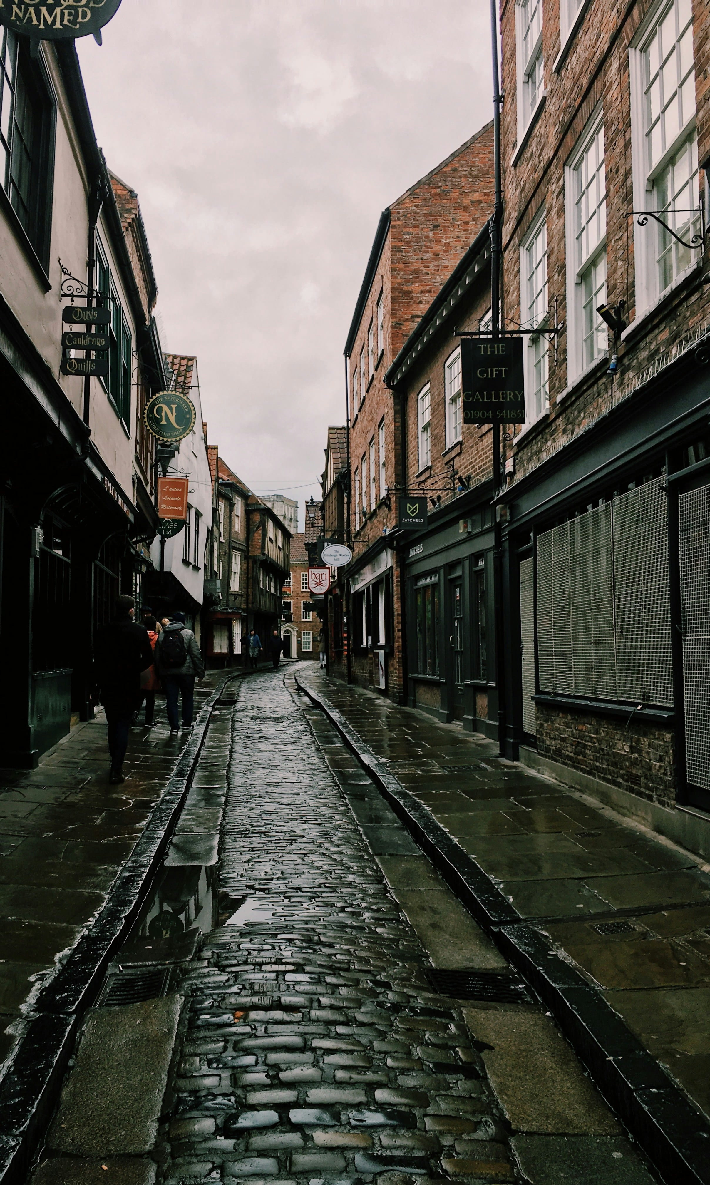 The Shambles in York, a historic cobbled street lined with timber-framed shops
